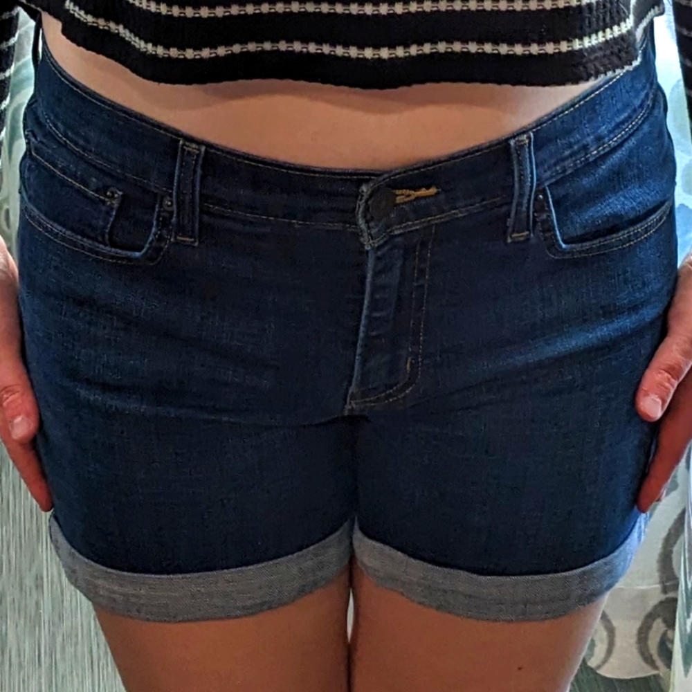 Levi Strauss & Company dark wash jean shorts size 29